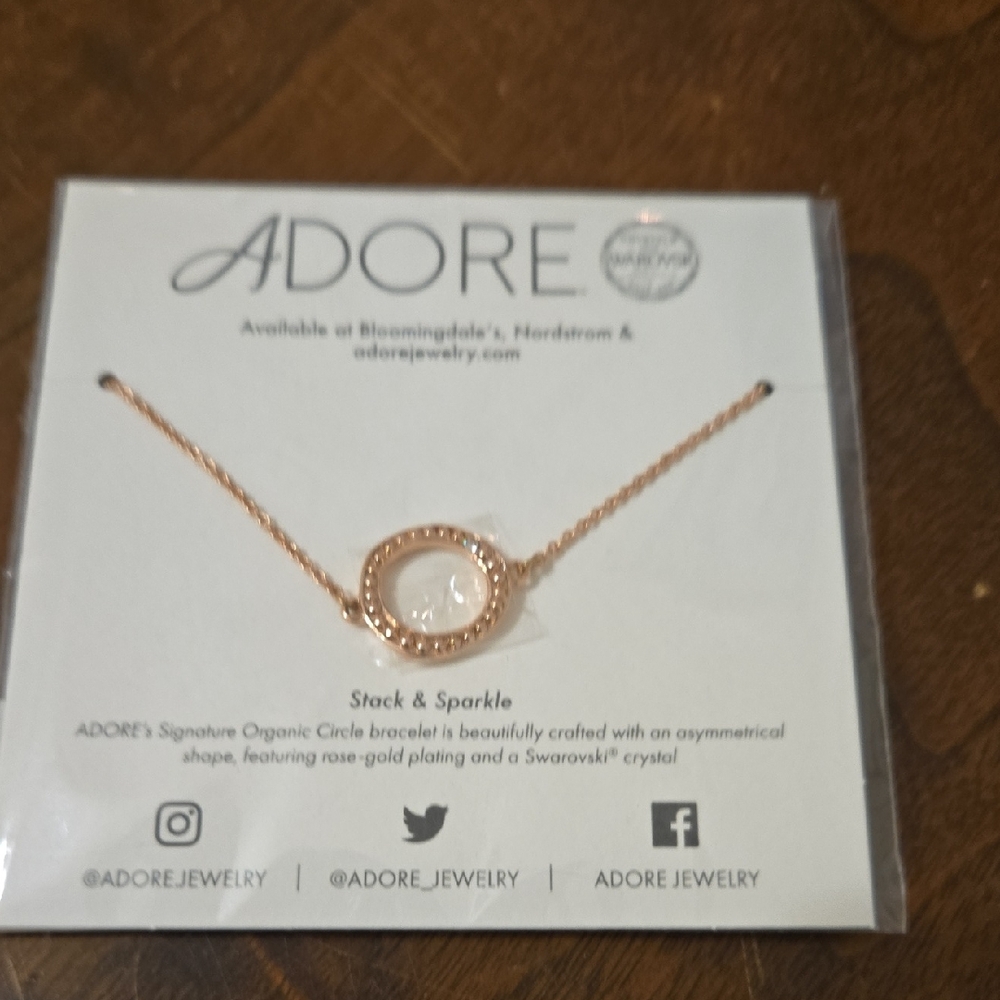 Rose Gold Circle Bracelet